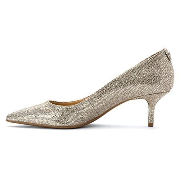 Michael Kors MK Mid Flex Kitten Pump Shoe Glitter - Picture 3 of 3